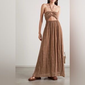 Faithfull the Brand La Costa Maxi Dress in Vadella Print Cocoa